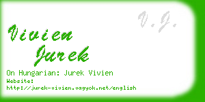 vivien jurek business card